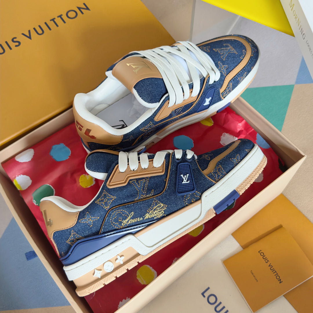 260521 New high-quality denim-style embroidered outdoor fashion sports shoes