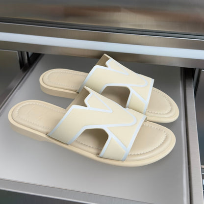 260521 New high-quality soft grain leather slippers