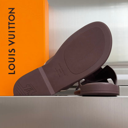 260521 New high-quality soft grain leather slippers