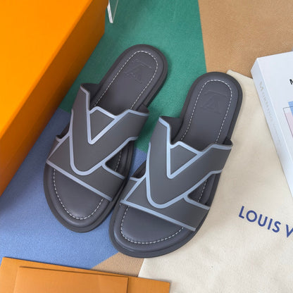 260521 New high-quality soft grain leather slippers