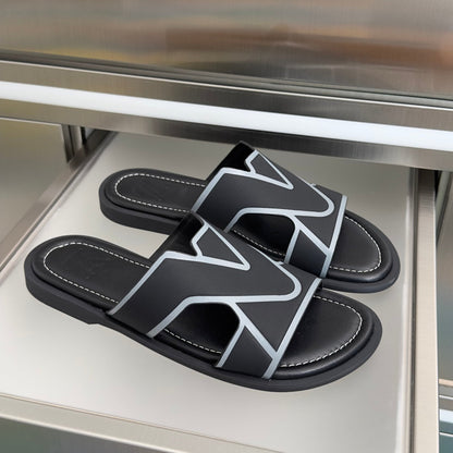260521 New high-quality soft grain leather slippers