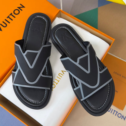 260521 New high-quality soft grain leather slippers
