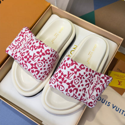 260526 New high-quality, new color combination Velcro platform sandals