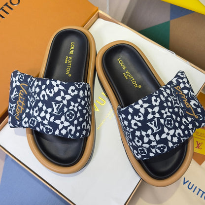 260526 New high-quality, new color combination Velcro platform sandals