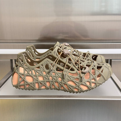 260526 New high-quality summer vine-patterned breathable mesh slippers