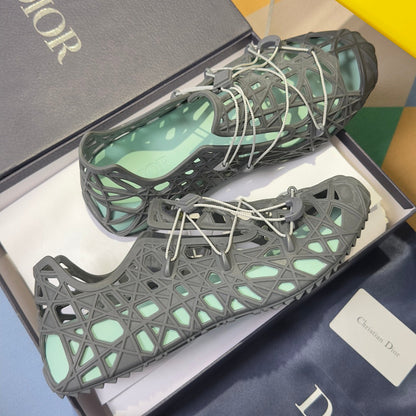 260526 New high-quality summer vine-patterned breathable mesh slippers