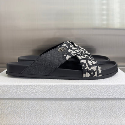 260526 New high-quality summer fashion cross-bottomed slip-on sandals