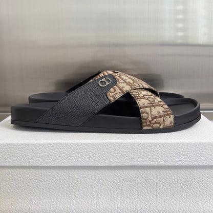 260526 New high-quality summer fashion cross-bottomed slip-on sandals