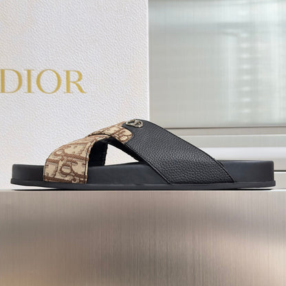 260526 New high-quality summer fashion cross-bottomed slip-on sandals