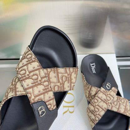 260526 New high-quality summer fashion cross-bottomed slip-on sandals