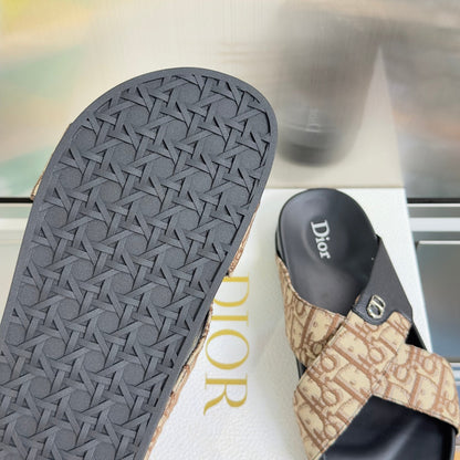 260526 New high-quality summer fashion cross-bottomed slip-on sandals