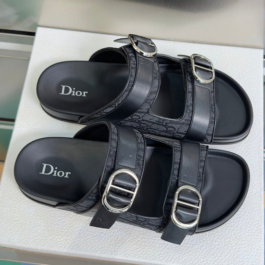 260526 New high-quality summer thick-soled double-buckle flat beach slippers