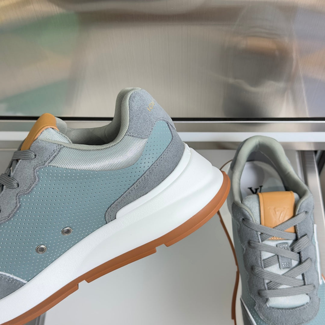260602 New high-quality thick-soled genuine leather and smooth suede casual sports shoes