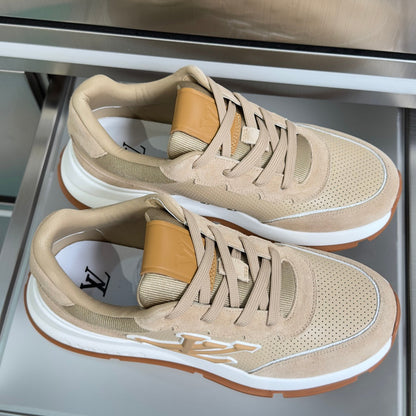 260602 New high-quality thick-soled genuine leather and smooth suede casual sports shoes