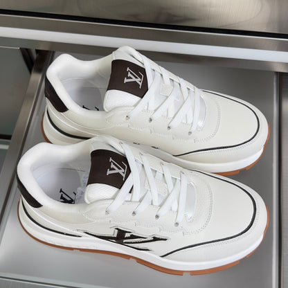 260602 New high-quality thick-soled genuine leather and smooth suede casual sports shoes