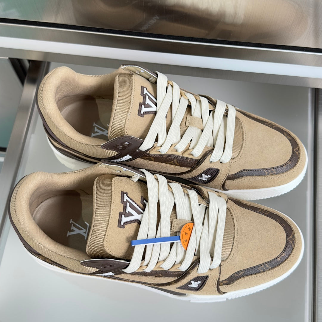 260602 New high-quality thick-soled printed canvas casual sports shoes