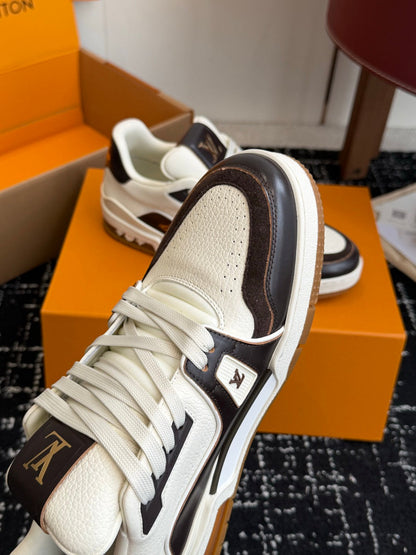 260602 New high-quality and stylish leather-layered sport shoes