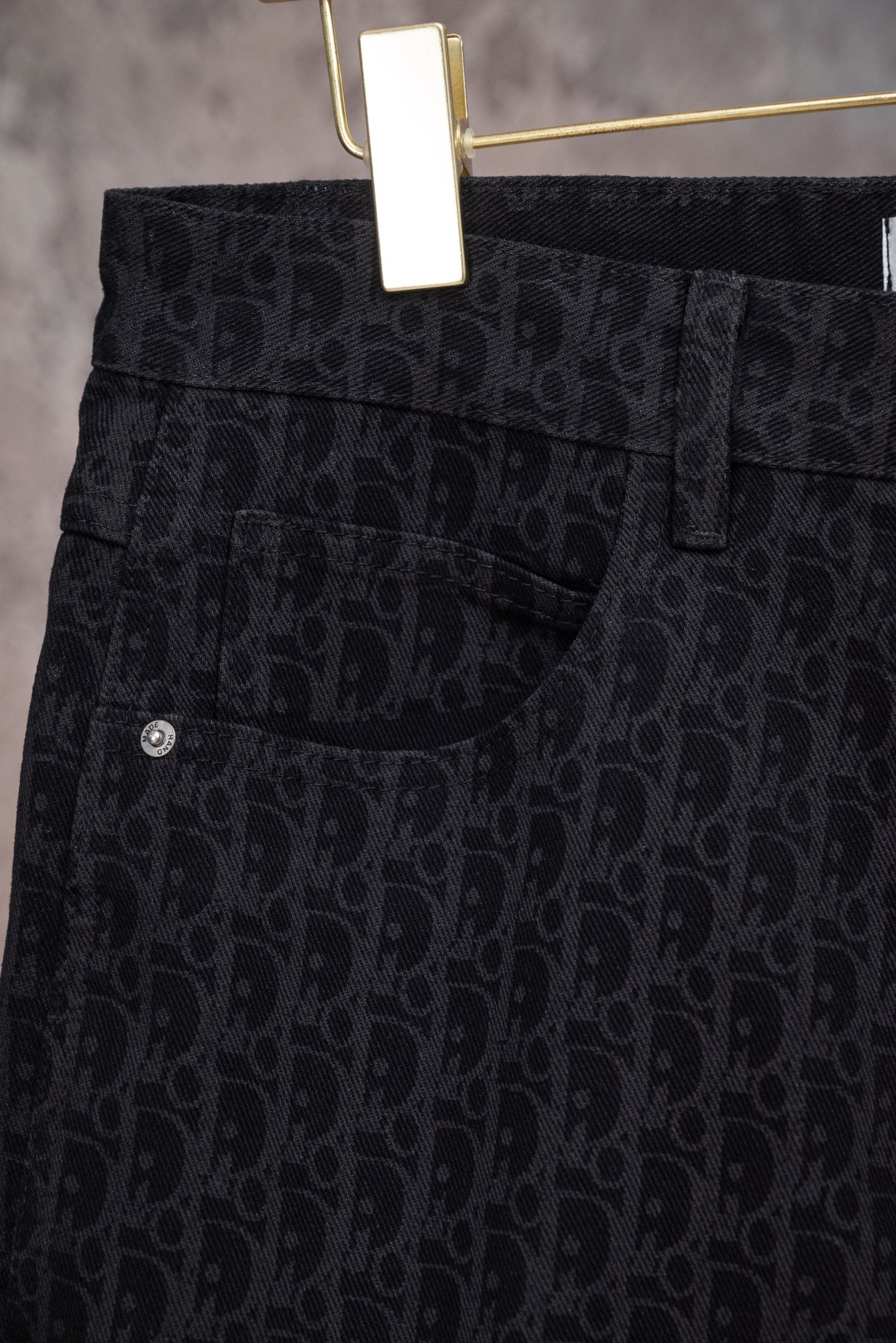 260602 New high-quality full-print straight-leg five-inch denim shorts