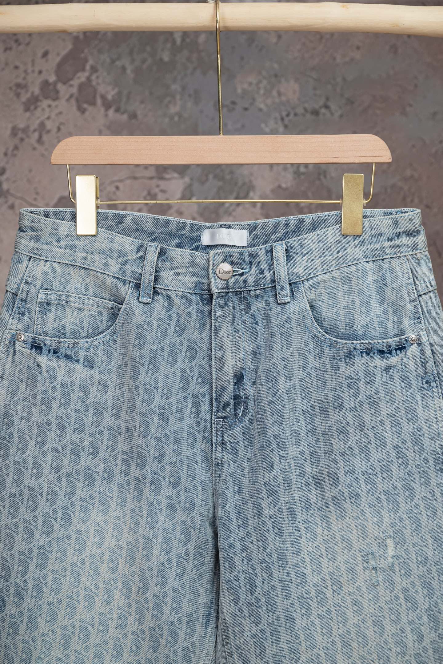 260602 New high-quality full-print straight-leg five-inch denim shorts