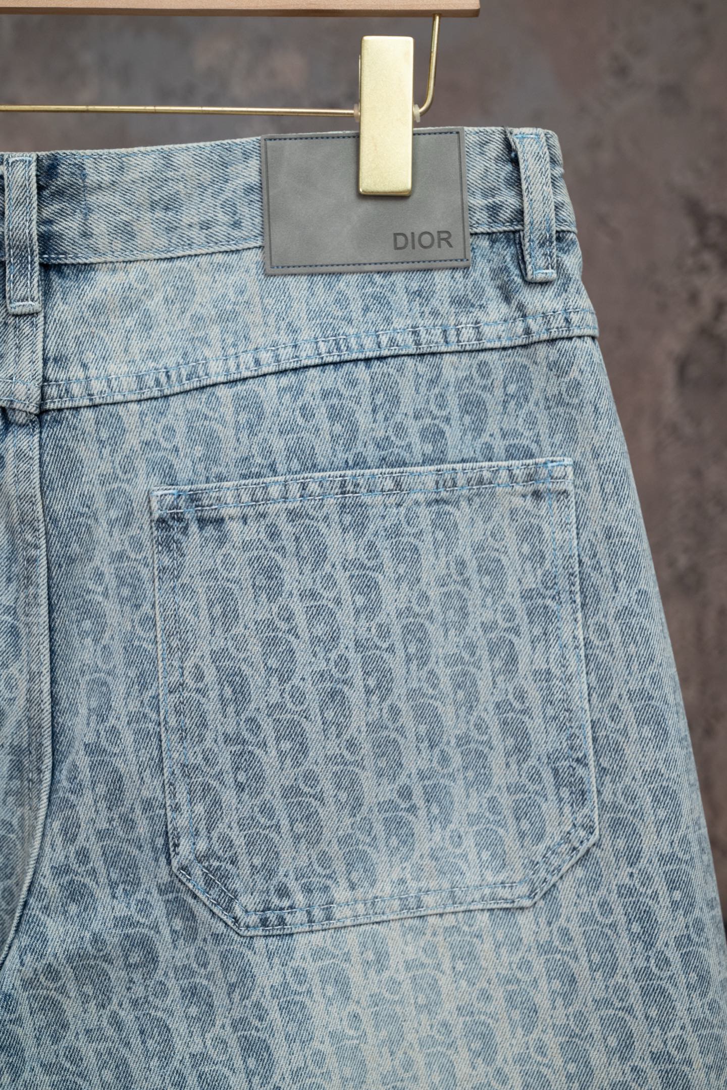 260602 New high-quality full-print straight-leg five-inch denim shorts