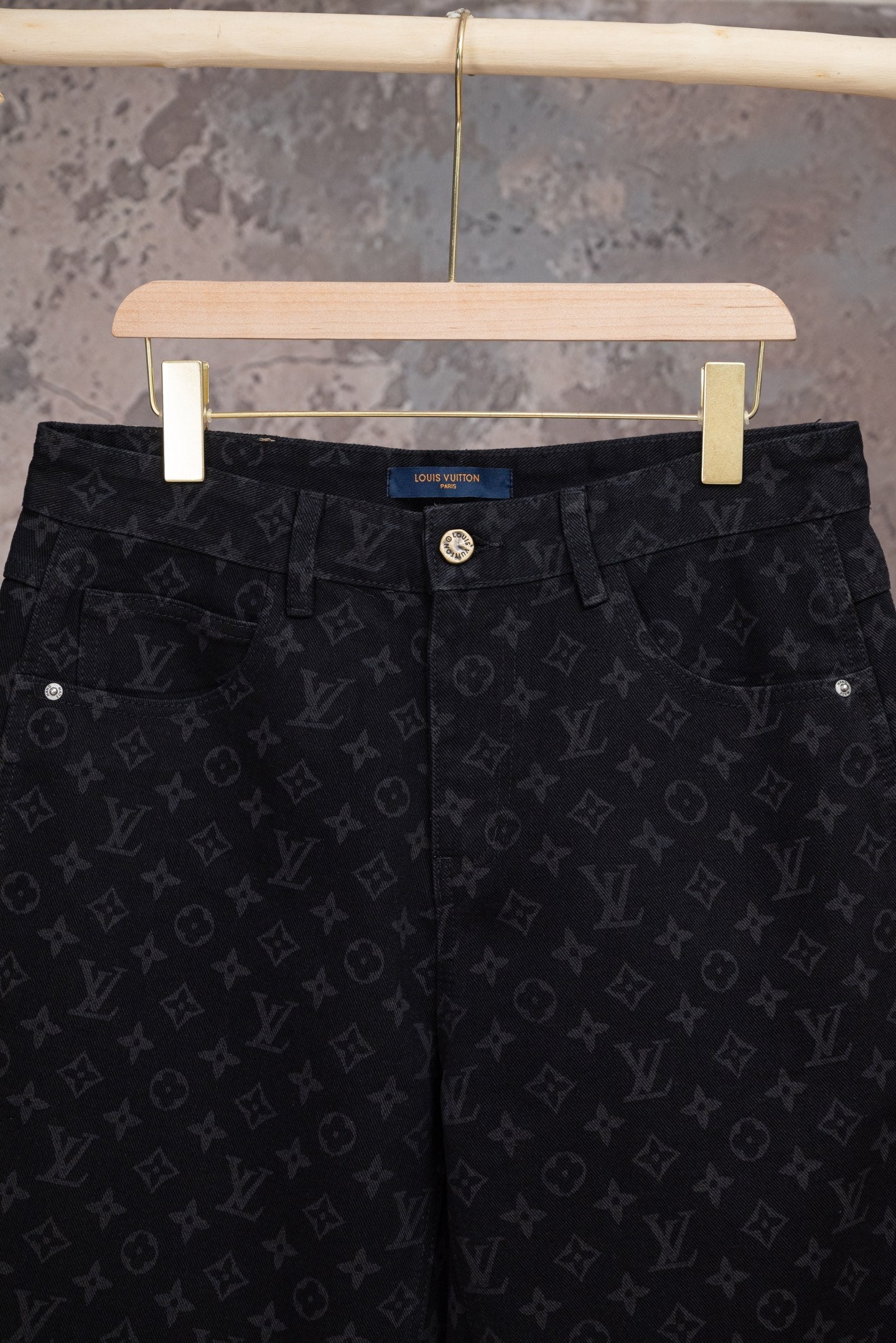 260602 New high-quality full-print straight-leg five-inch denim shorts
