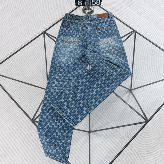260610 New high-quality heavy-duty washed denim pants