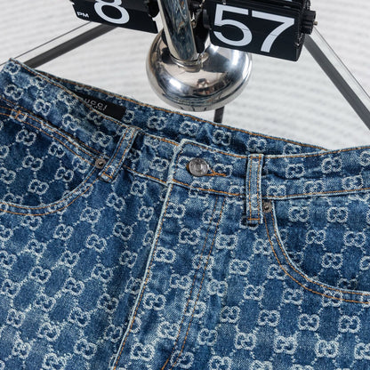 260610 New high-quality heavy-duty washed denim pants