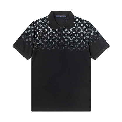 260610 New high-quality gradient-printed polo shirt