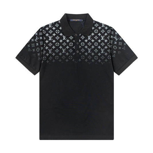260610 New high-quality gradient-printed polo shirt
