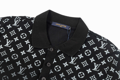 260610 New high-quality gradient-printed polo shirt