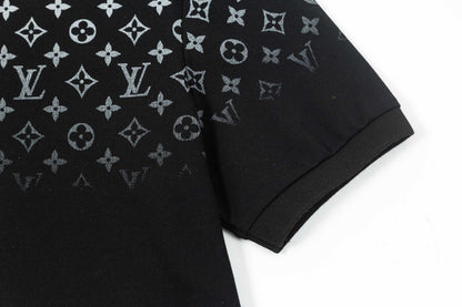 260610 New high-quality gradient-printed polo shirt