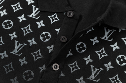 260610 New high-quality gradient-printed polo shirt