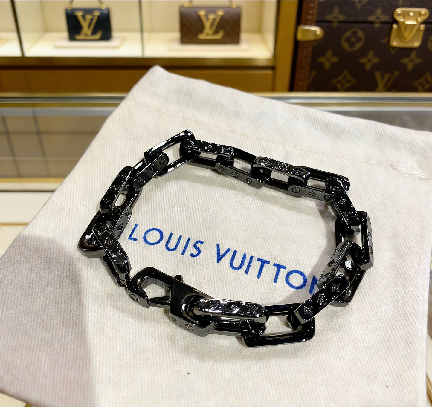 260610 New pure black quenched bamboo-shaped bracelet