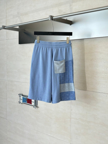 260610 New high-quality jacquard blended knitted short set of pants