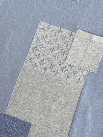 260610 New high-quality jacquard blended knitted short-sleeved T-shirt set