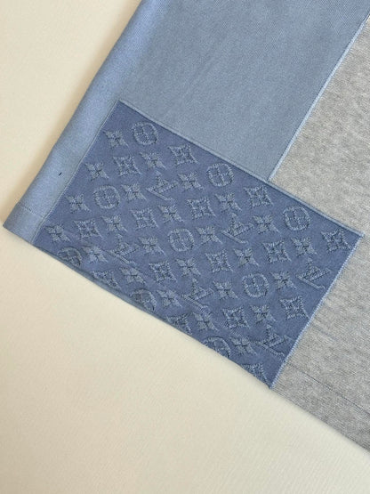 260610 New high-quality jacquard blended knitted short-sleeved T-shirt set