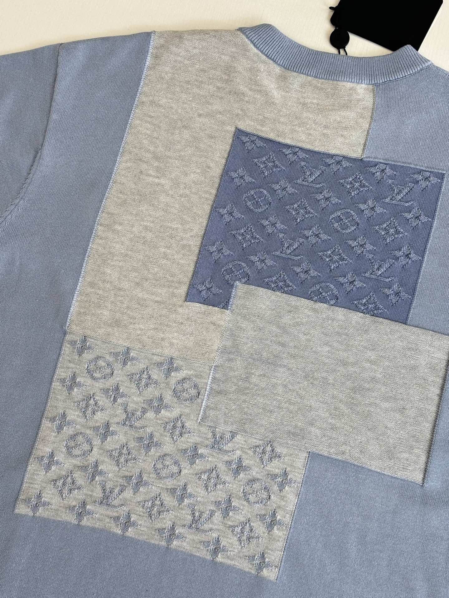 260610 New high-quality jacquard blended knitted short-sleeved T-shirt set