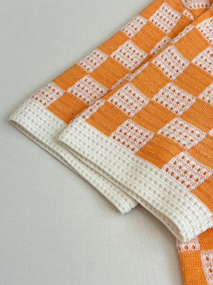 260610 New high-quality checkered color-matched open-weave knitted PoLo