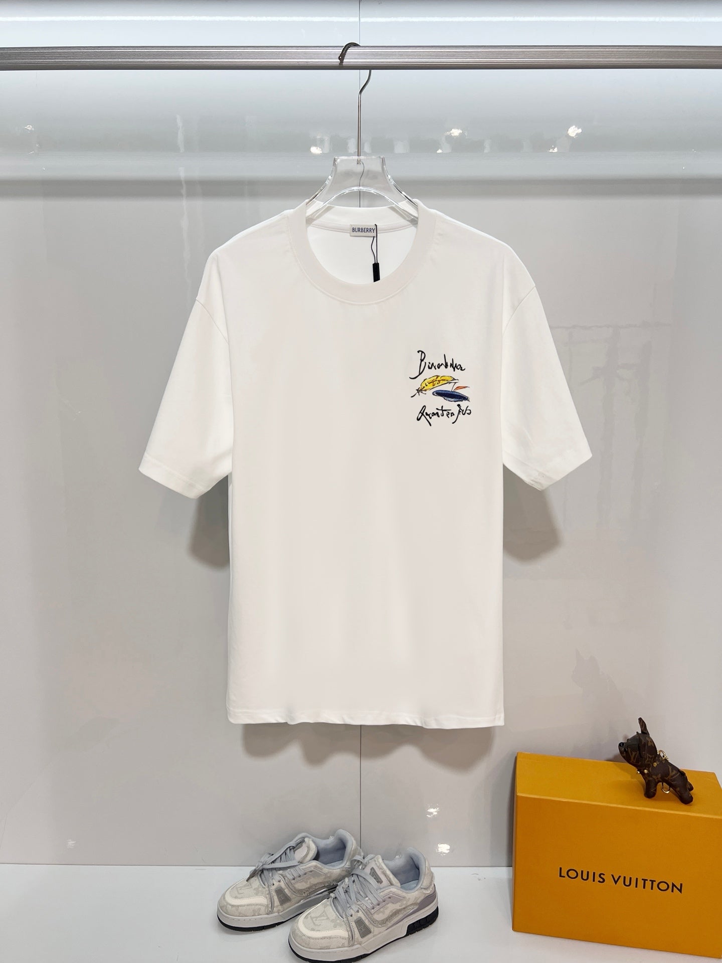 260610 New high-quality feather-printed T-shirt