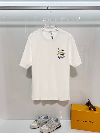 260610 New high-quality feather-printed T-shirt