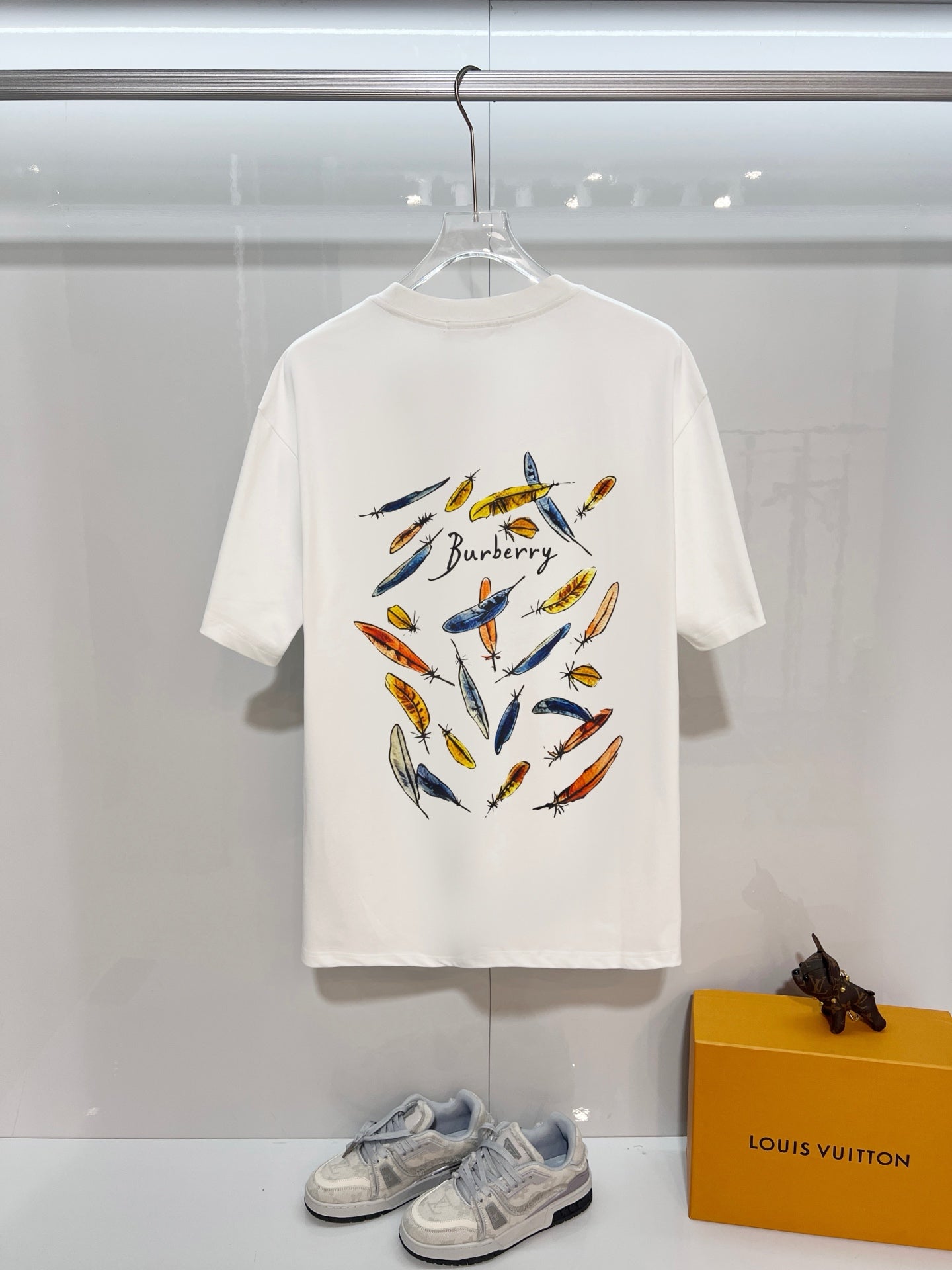 260610 New high-quality feather-printed T-shirt
