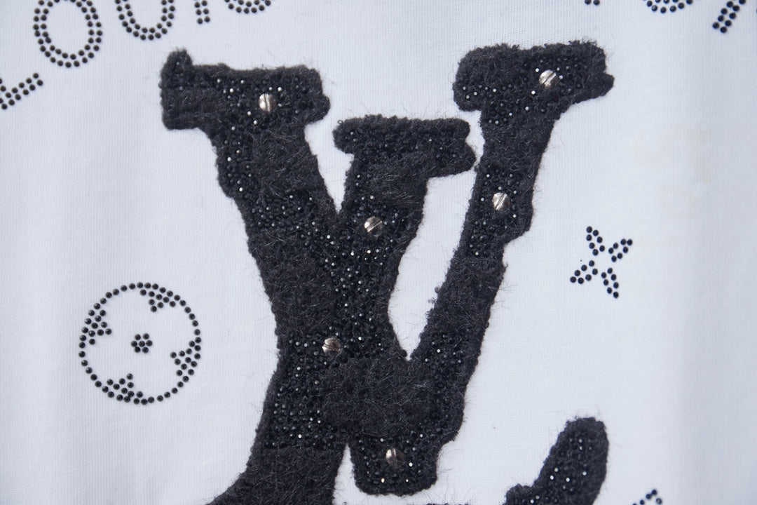 260610 New high-quality classic letter multi-embroidery T-shirt
