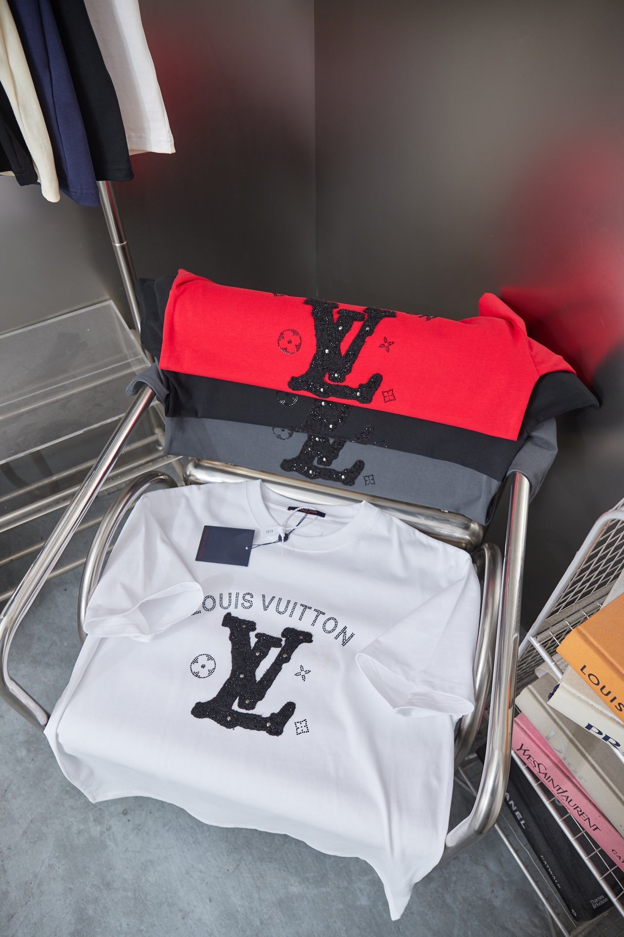 260610 New high-quality classic letter multi-embroidery T-shirt