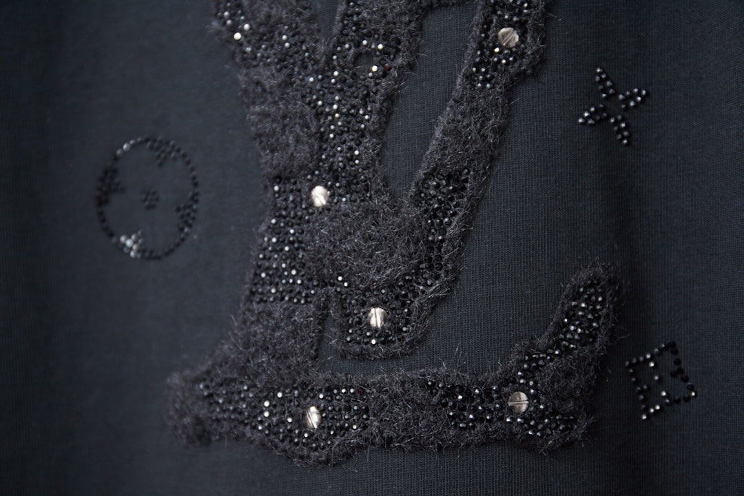 260610 New high-quality classic letter multi-embroidery T-shirt