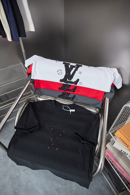 260610 New high-quality classic letter multi-embroidery T-shirt