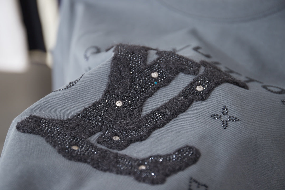 260610 New high-quality classic letter multi-embroidery T-shirt