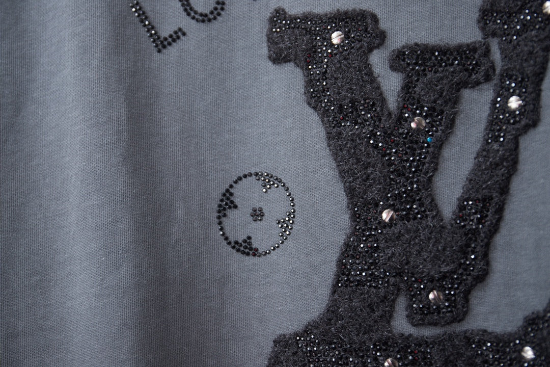260610 New high-quality classic letter multi-embroidery T-shirt