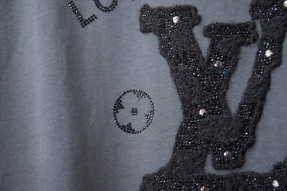 260610 New high-quality classic letter multi-embroidery T-shirt