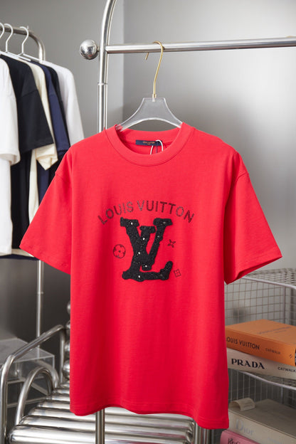 260610 New high-quality classic letter multi-embroidery T-shirt