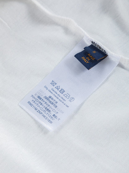 260610 New high-quality gradient jacquard logo crew-neck printed T-shirt